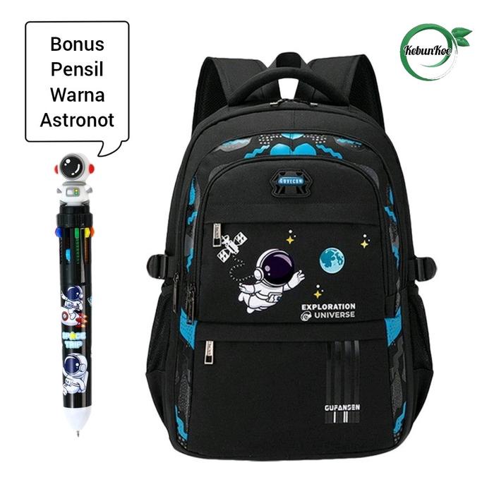 

BIG SALE Tas Anak Laki Laki Tas Sekolah SD SMP Model AstronotPilot Bonus Pensil Astro Multiwarna
