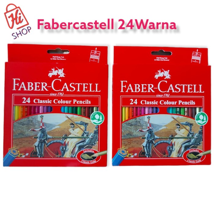 

PROMO Back To School Pensil Warna Fabercastell 24 Warna Kualitas Premium