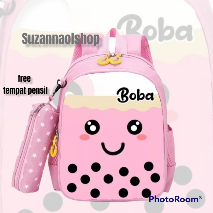 

HEMAT Tas Ransel Sekolah Anak Perempuan Free Tempat Pensil Karakter Boba