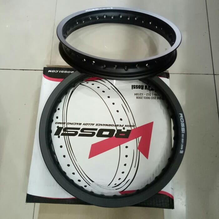 Paketan Velg V Rossi Jari -Jari Wm Ukuran 160 Dan 160 Ring 14 Hitam
