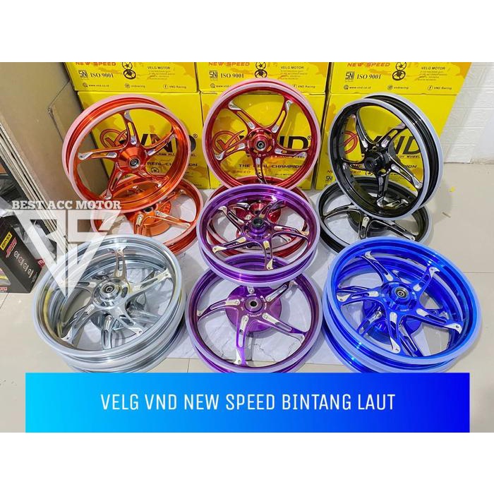 Velg Vnd Bintang Laut Beat Scoopy Mio Genio Vario 110 125 150 Aerox 155 Old Aerox 155 New 185X14 &