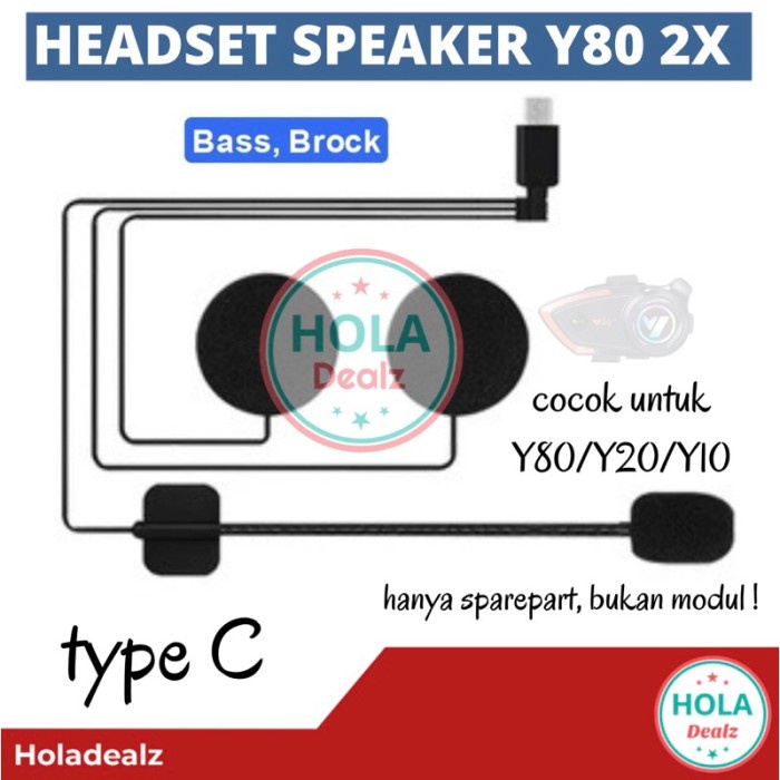 Spare Part Headset Y80 2X Speaker Y80 2X Intercom Y80 2X Intercom Helm