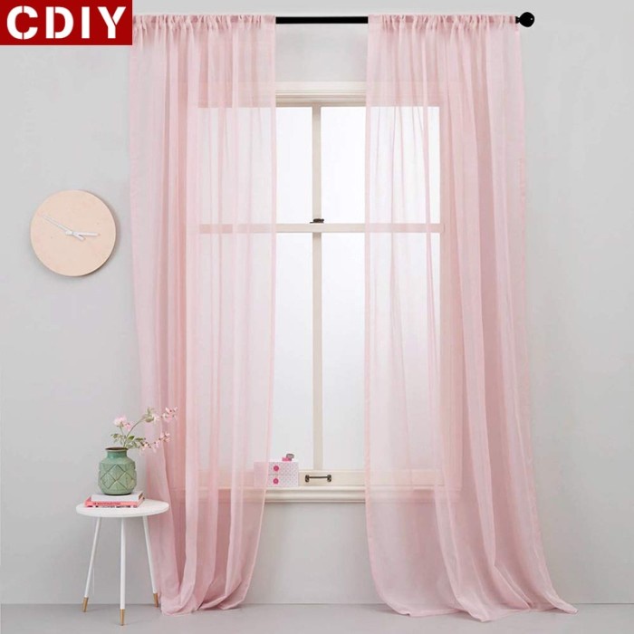 

Cdiy Sheer Curtains For Living Room Window Tulle Curtains Kamjay