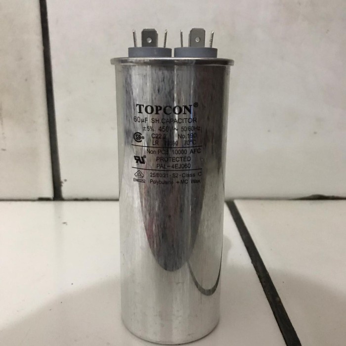 ```````] Kapasitor Capacitor TOPCON Running 60UF 60 UF Micro 450V 450 Volt
