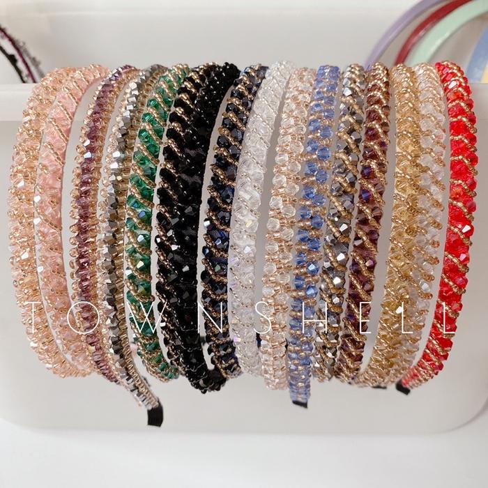 Town Shell Korean Pearl Headband / Bando Korea Mutiara Monte-Monte Blink Blink Girly Retro Bando