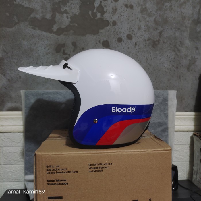 Helm Bloods Recleess White Original