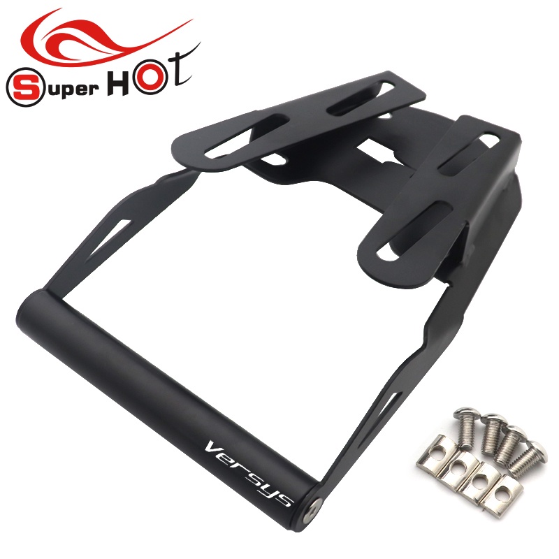 PRF Motorcycle Accessories 22mm Navigation Bracket Mount Smartphone GPS Holder for Kawasaki VERSYS X