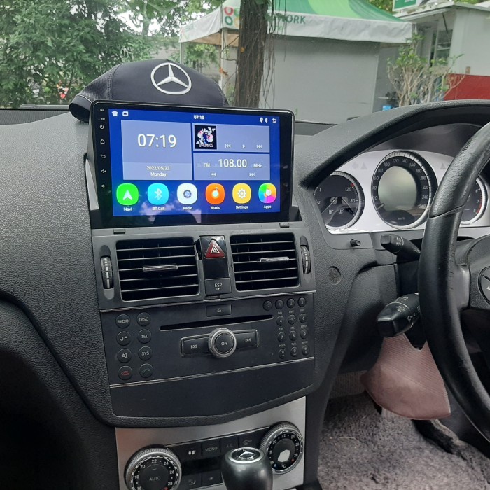 Terbaru Head Unit Android Mercy C200 W204 Plug And Play