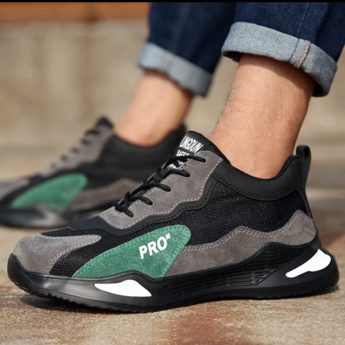 King Sepatu Safety Pria Sporty Hitam Original Import Anti Listrik 6Kv