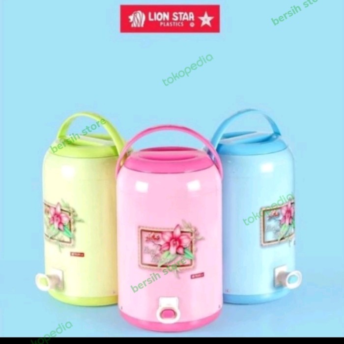 ((((()paling dicari] LION STAR JUMBO COOLER TERMOS AIR PANAS / DINGIN 4 LITER TERBAIK