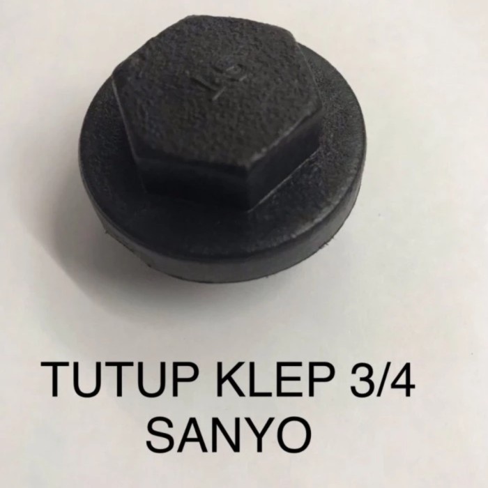 ] TUTUP KLEP POMPA AIR SANYO 3/4 KARET