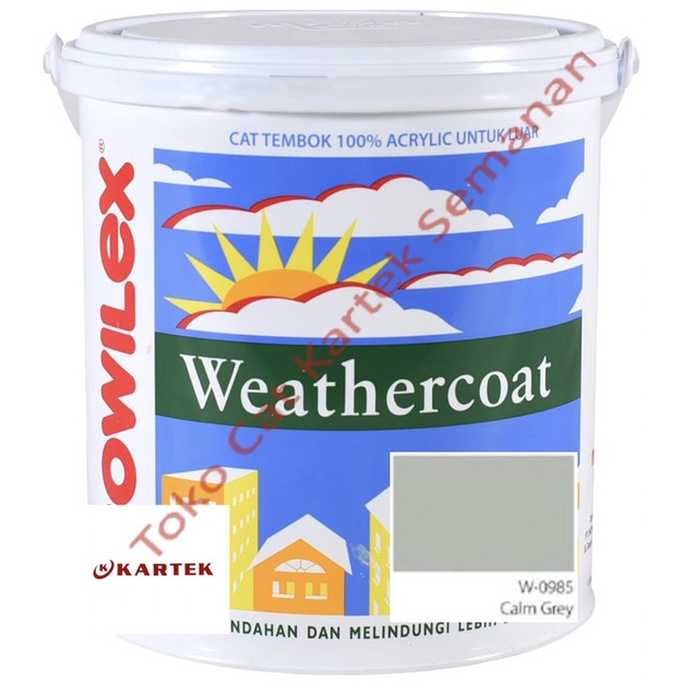 Mowilex Weathercoat Exterior W-0985 Calm Grey (2.5 Liter)