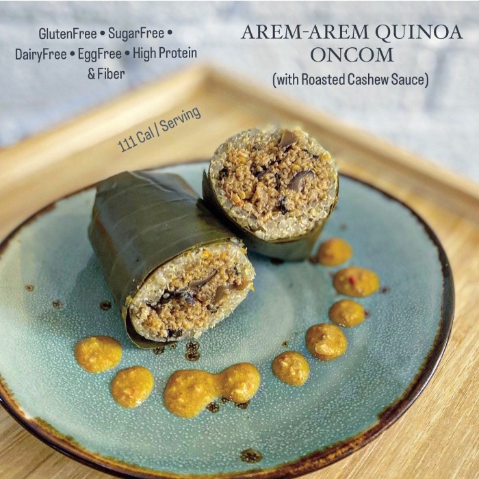 

Vegan Arem-Arem Quinoa Oncom
