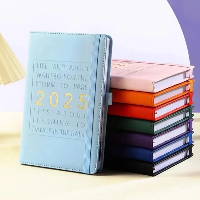 

Daily Weekly Monthly Planner 2025 Buku Planner Agenda Notebook Hard Cover Buku Agenda 2025 Buku