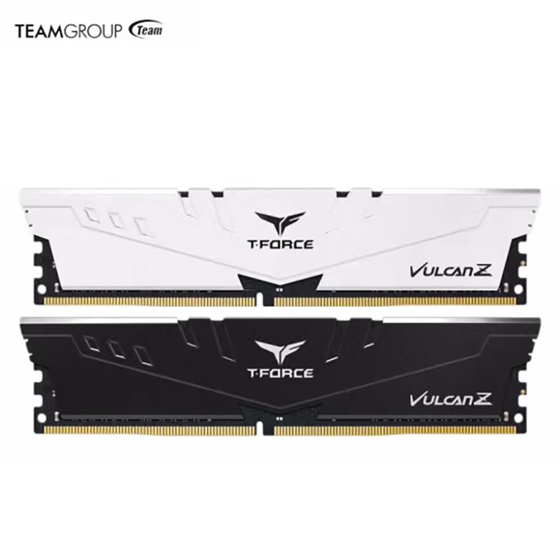 ARTA T-Force Vulcan Z DDR4 8GB 3200MHz (PC4-25600) CL16 Desktop Memory Module Ram - White / Black