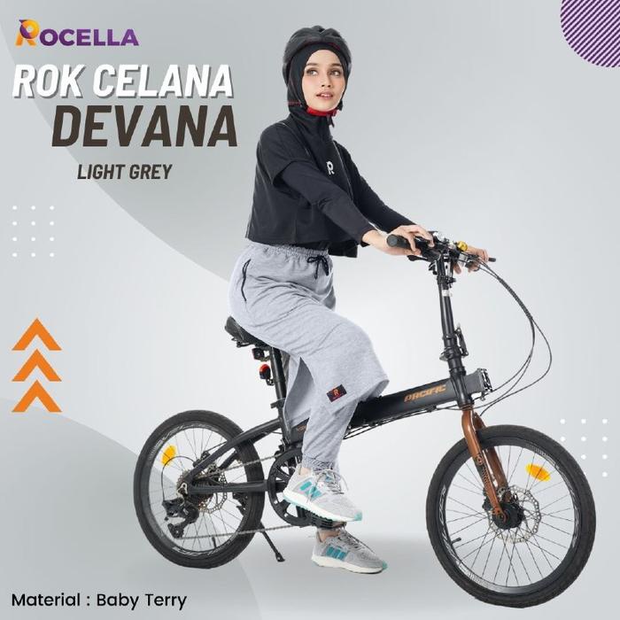 Rok celana olahraga wanita muslimah senam sepeda joging Devana Rocella