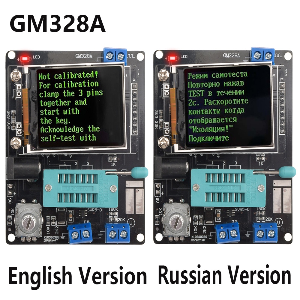 EYE LCD Display GM328A Transistor Diode Tester Capacitance ESR Voltage Frequency Meter PWM Square Wa