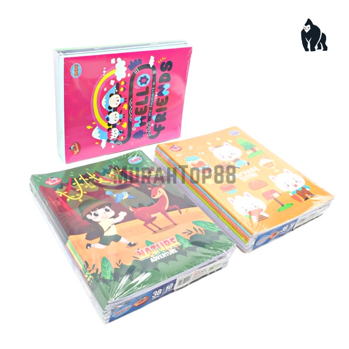 

Buku Tulis Sidu 38 Lembar / Buku Sekolah Anak [Per Pack Isi 10 Pcs]