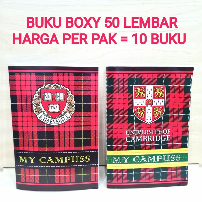 

Buku Tulis Boxy 50 Lembar Isi 10 Buku Random
