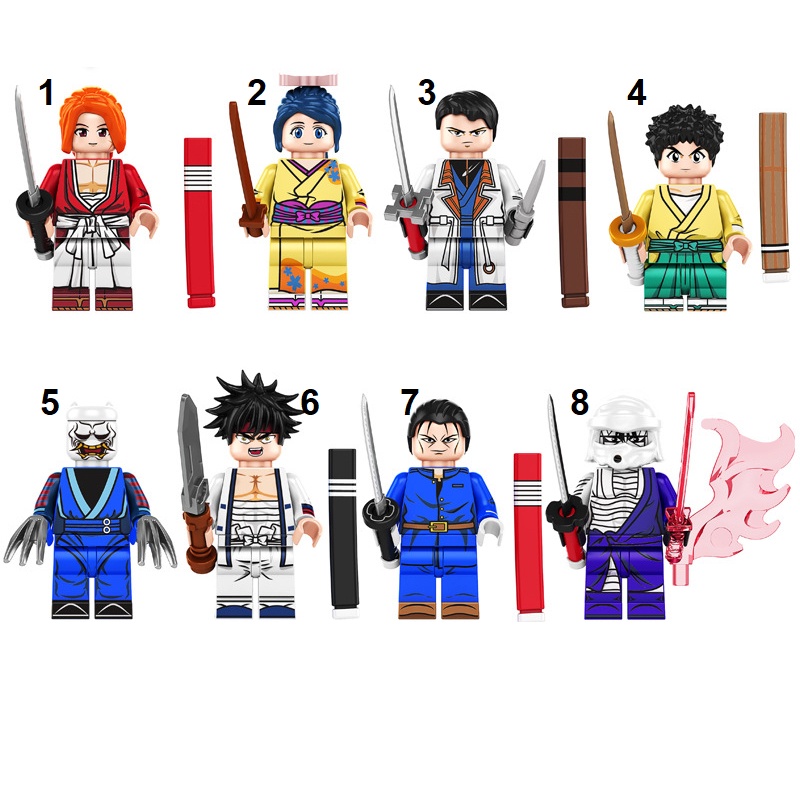 Rurouni Kenshin Himura Battosai Kaoru Aoshi Yahiko Han’nya Sanosuke Saito Shishio Action Figure Mini