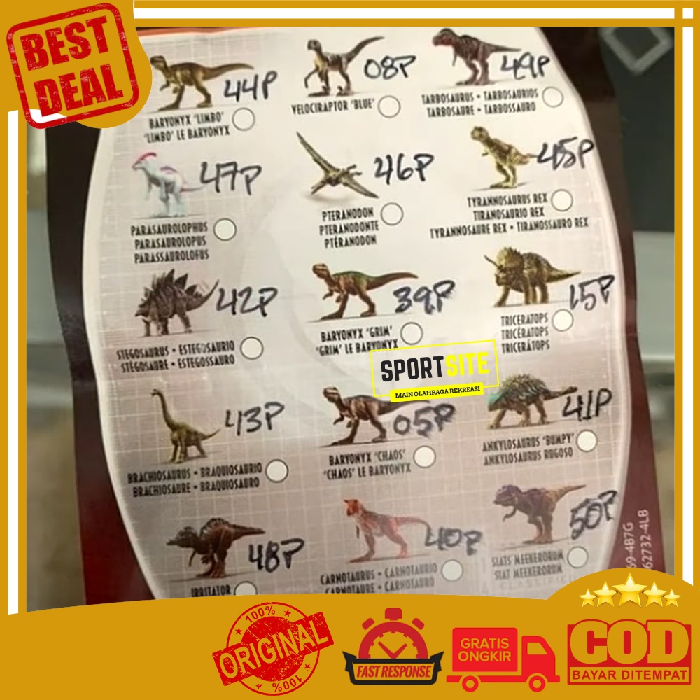 Rekomendasi Terbaik  Jurassic World Dino Escape Mini Action Dinosaurus Triceratops Ankylosaurus