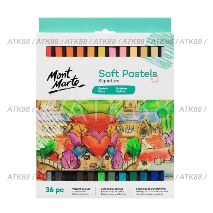 

Sale Dry Chalky Crayon Signature Soft Pastels 36Pc Mont Marte #Mmpt0005