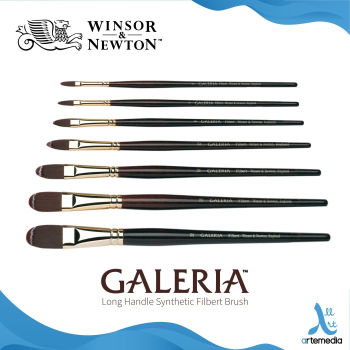 

Sale Kuas Lukis Winsor & Newton Galeria Filbert Synthetic Brush Long Handle