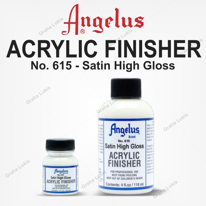 

Sale Angelus Satin No 615 High Gloss Acrylic Finisher 4 Fl.Oz / Fl.Oz