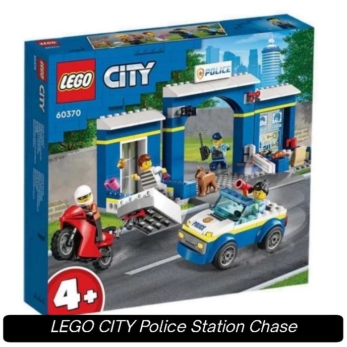 Lego City Police Station Chase DIY Kantor Mobil Motor Polisi