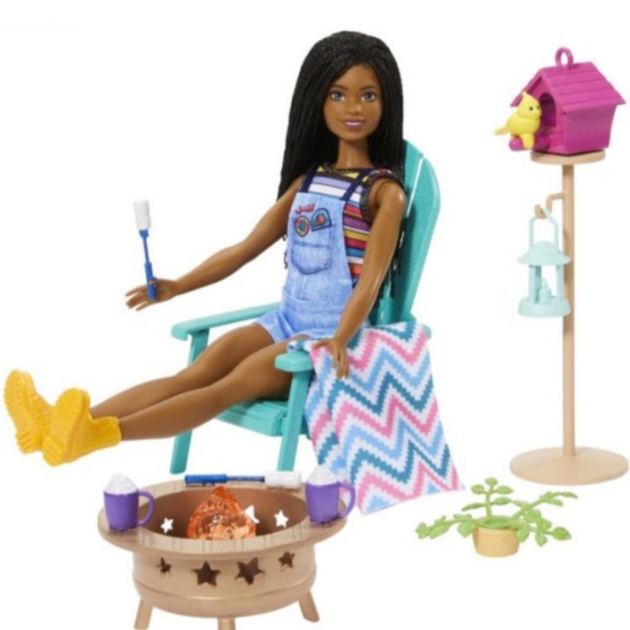 Boneka Barbie Furniture Dishwasher Vanity Patio Theme Playset Aksesori