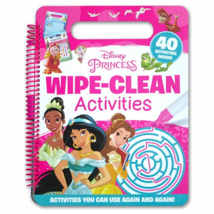 

Buku Mewarnai Wipe Clean Activities Disney Princess + Pen Bisa Dihapus