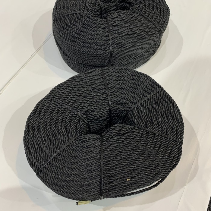 Tali Tambang Nylon Hitam 5mm, 100m
