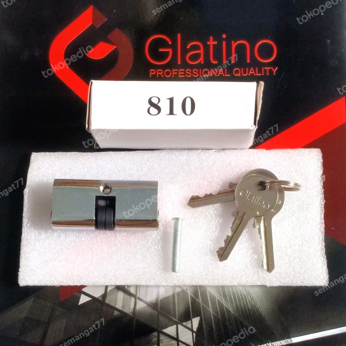 GLATINO Silinder Kunci Pintu Kaca Alumunium GLT 810 Small