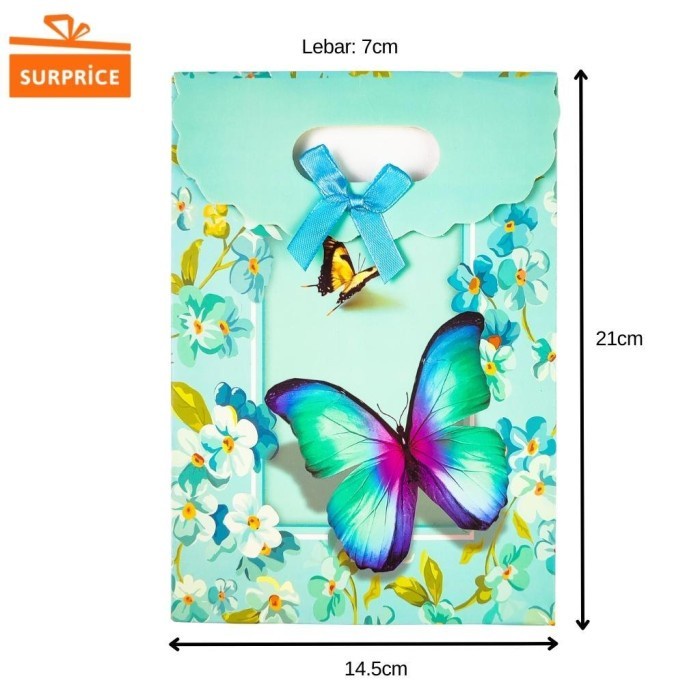 

Flashshow Paper Bag Mini / Goodie Bag / Tas Kertas / Tempat Kado 14x19x6cm