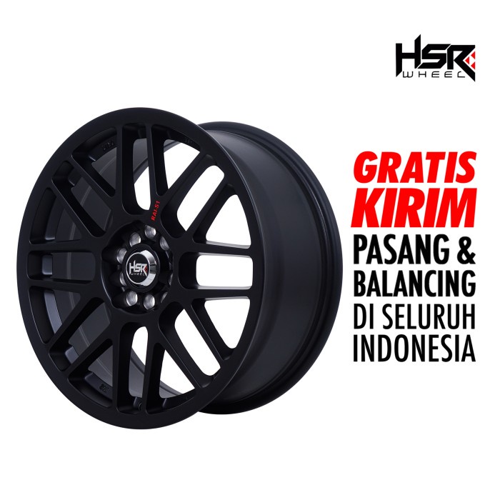 Terlaris Velg mobil ring 17 HSR RAI-S1 hole 10X100-114,3