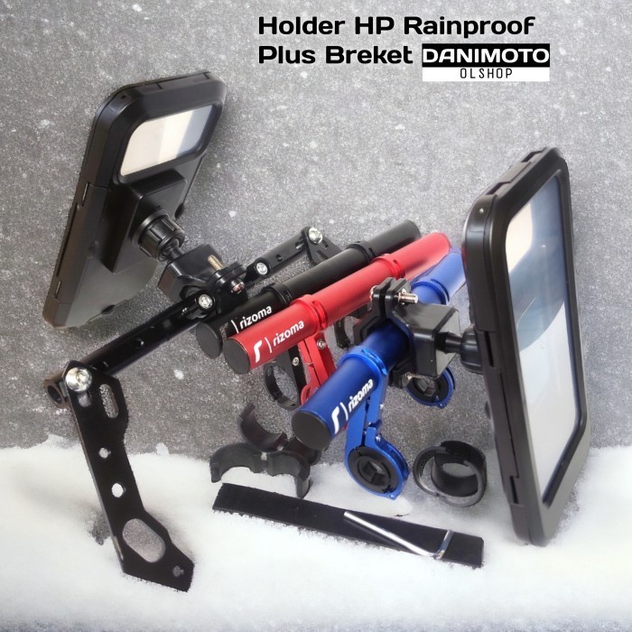 Flashshow HOLDER HP MOTOR WATERPROOF ANTI AIR NMAX XMAX PCX ADV VARIO AEROX BEAT