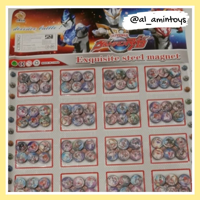 Flashshow Mainan magnet kancing karakter