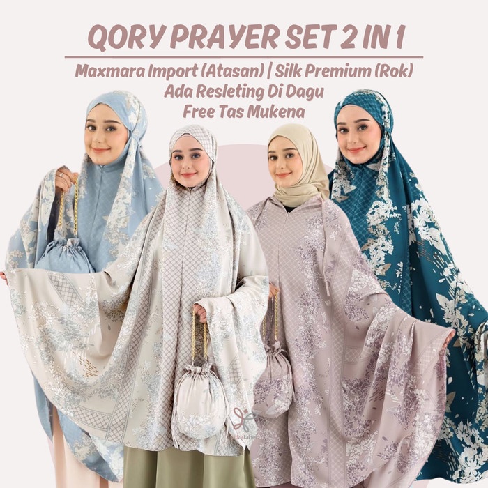 KODE G QORY PRAYER SET 2in1 / Mukena Maxmara Premium Alat Sholat Travel/