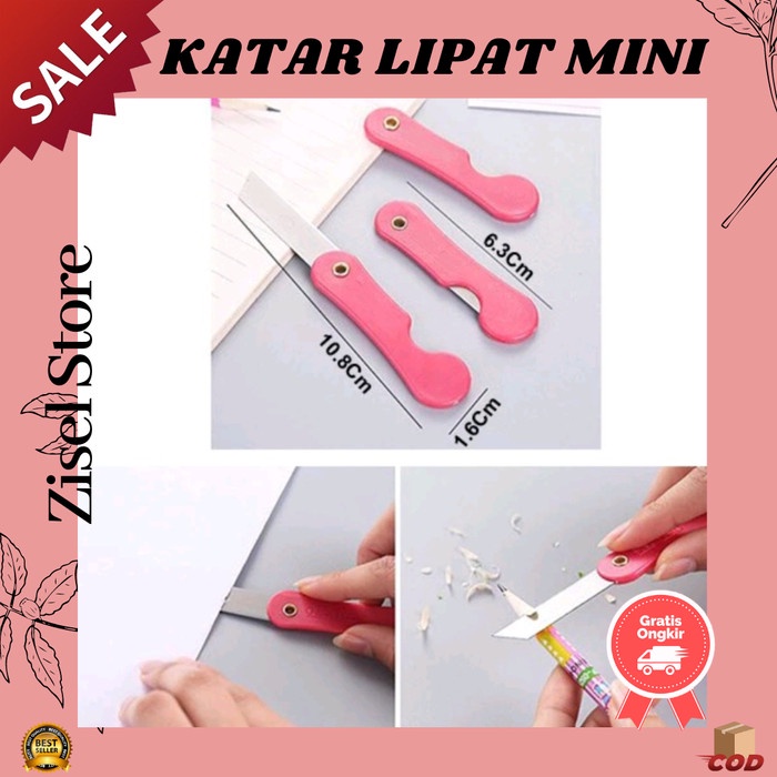 

KODE H PISAU CUTTER LIPAT MINI / KATER MINI PISAU POTONG MINI ART KNIFE