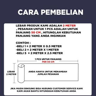 Karpet Lantai Vinyl Gulungan Motif Kayu Tebal Lebar 2 Meter Panjang 50Cm