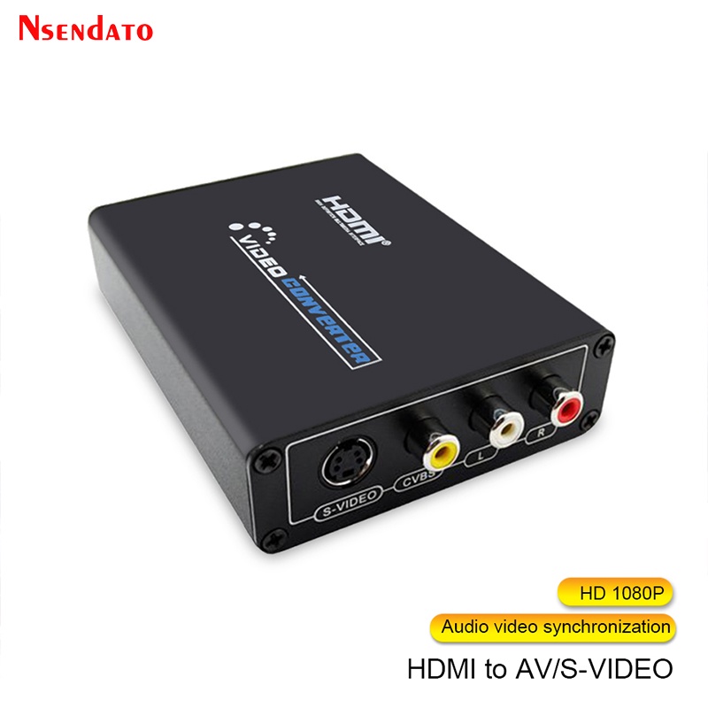 MCC HDMI to AV S-Video CVBS Video Audio Converter HDMI to S VIDEO Switcher Adaptor HD 3RCA PAL/NTSC 