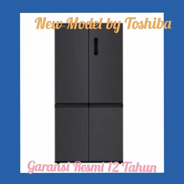 KULKAS TOSHIBA SIDE BY SIDE 4 PINTU RF 610 WE