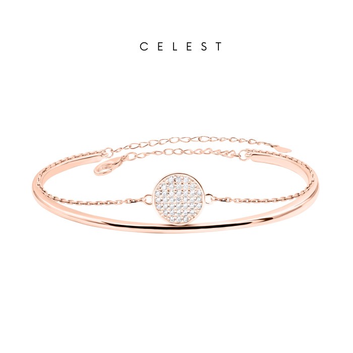 Celest - Eudor Rose Gold Bangle Jewelry Aksesoris Gelang Perhiasan Emas Wanita