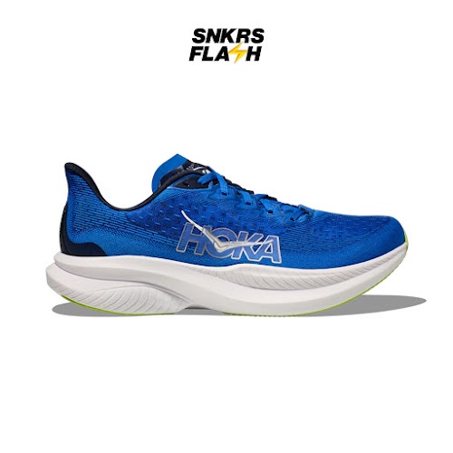 HOKA ONE ONE Mach 6 Elecobalt Varsity Navy Sepatu Sneakers Pria - 1147790ECC - Size 46