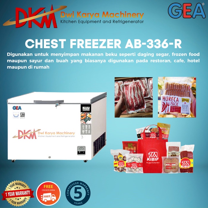 EST FREEZER GEA AB-336R/FREEZER BOX GEA AB 336/GEA AB336