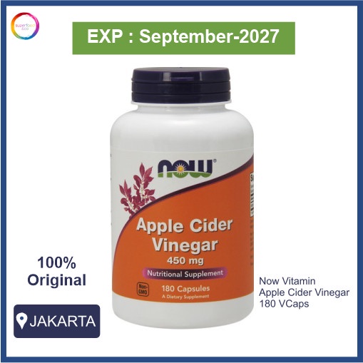 

NOW Foods, Apple Cider Vinegar 450 mg, 180 Caps
