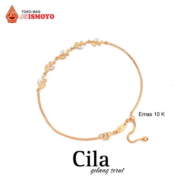 Gelang Emas Mas Asli Model Serut Cila J5 Ismoyo
