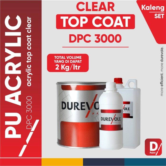 HOT SALE DPC 3000 - DUREVOLE PU ACRYLIC CLEAR (KALENG 1 + THN)