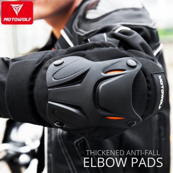 Pelindung Siku Tangan Motowolf Elbow Pad Pelindung Lutut Futsal Motor
