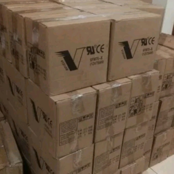 BATTERY VISION 12V 75AH BEST PERFORMANCE KODE 1466